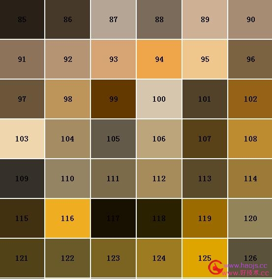 在修改传奇版本中常用到的色值