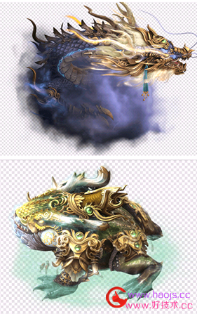 坐骑素材龙，蟾蜍